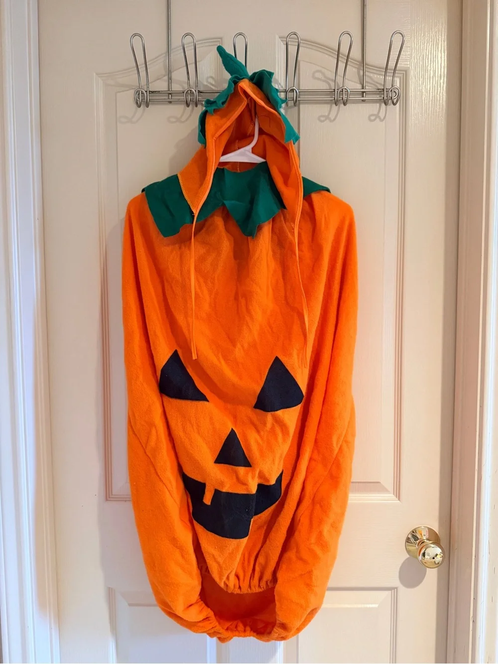 🎃 Vintage Pumpkin Costume Adult One Size + Bonus Pumpkin headband Halloween